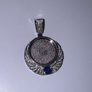 Mens memory charm pendant, personalized picture pendant, keepsake memorial gift